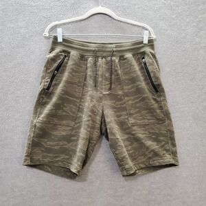 Abercrombie & Fitch Men Activewear Shorts S Camo Terry Sweats Outdoor Hiking